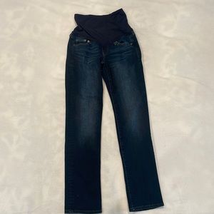 Dark Blue GAP Maternity Straight Leg Jeans